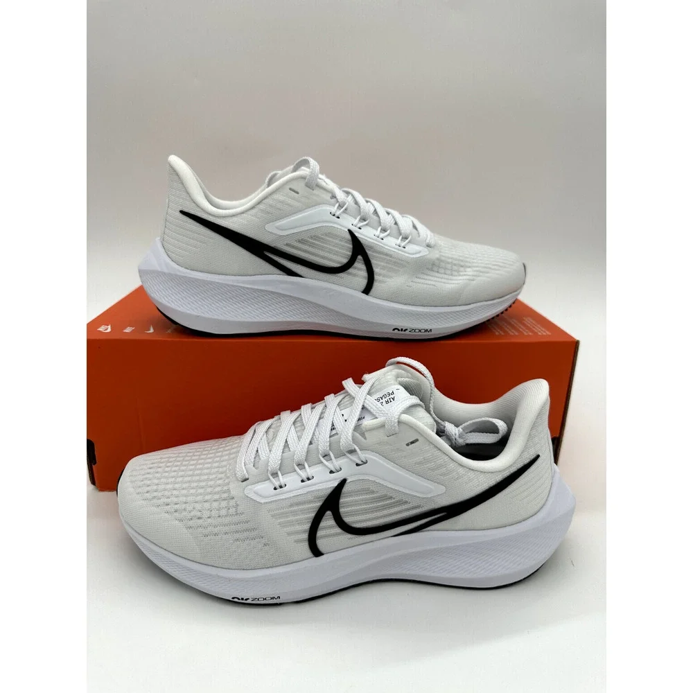 Nike Air Zoom Pegasus 39 Men's size 14 4E White Black Running Shoes DM0166 100